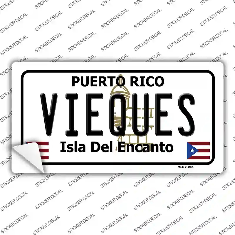 LP-2884s-S Vieques Puerto Rico Novelty Sticker Decal - Small