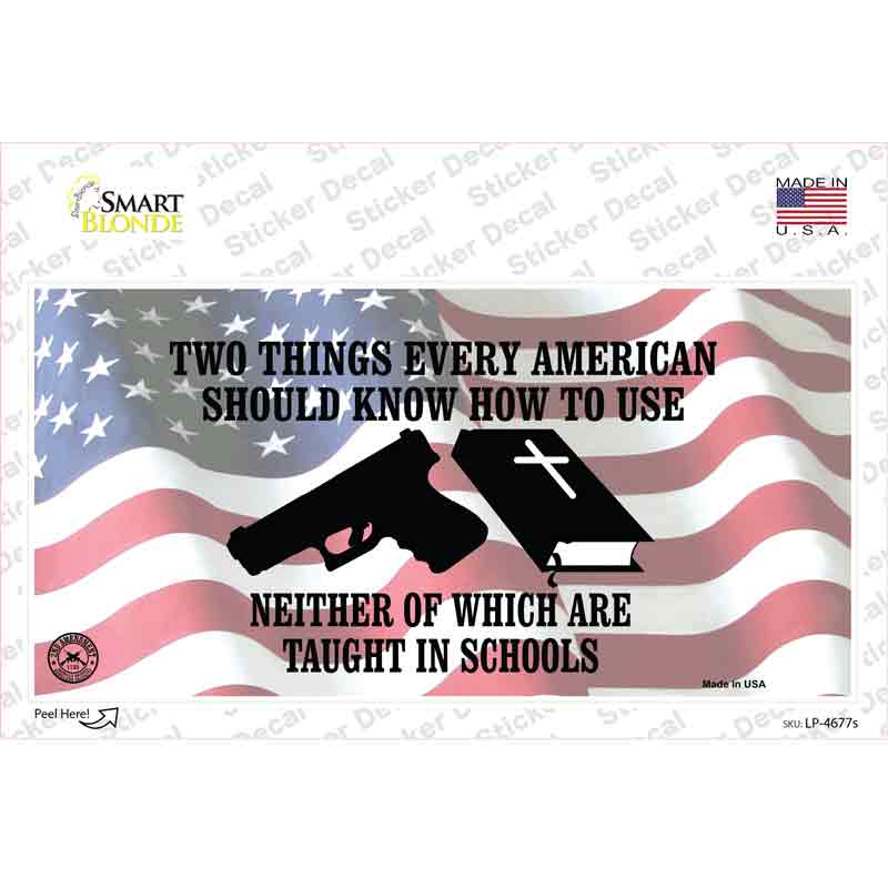 LP-4677s-M Every American Should Know Novelty Sticker Decal - Medium