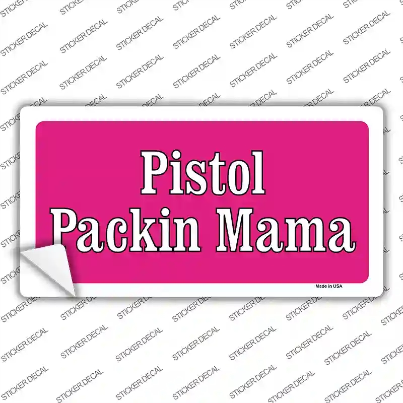 LP-4682s-L Pistol Packing Mama Novelty Sticker Decal - Large