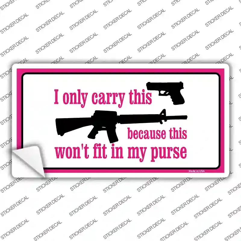 LP-4694s-S I Carry This Gun Novelty Sticker Decal - Small
