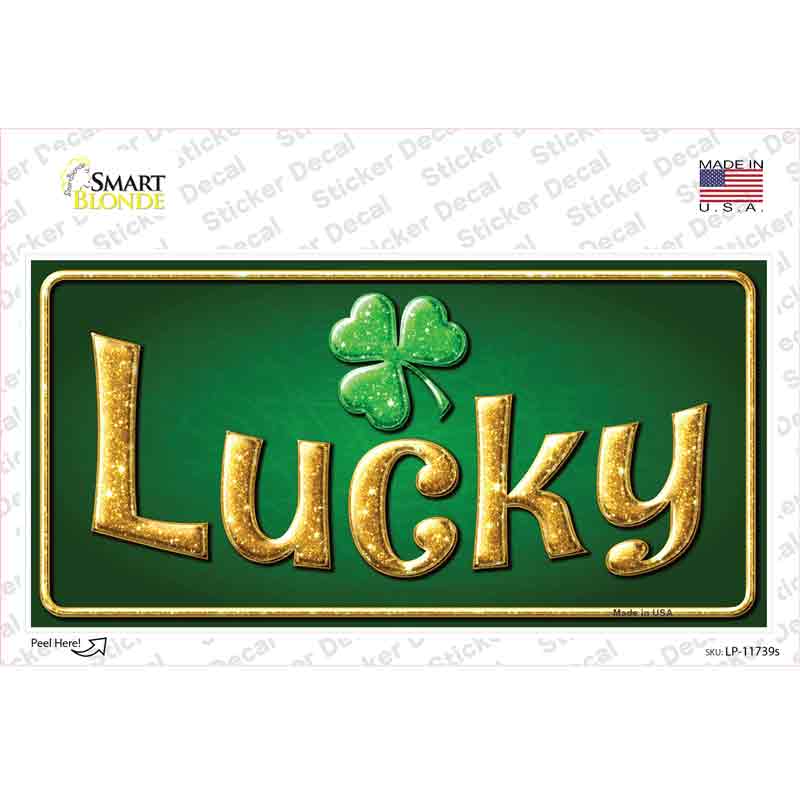 LP-11739s-M Lucky Irish Novelty Sticker Decal - Medium