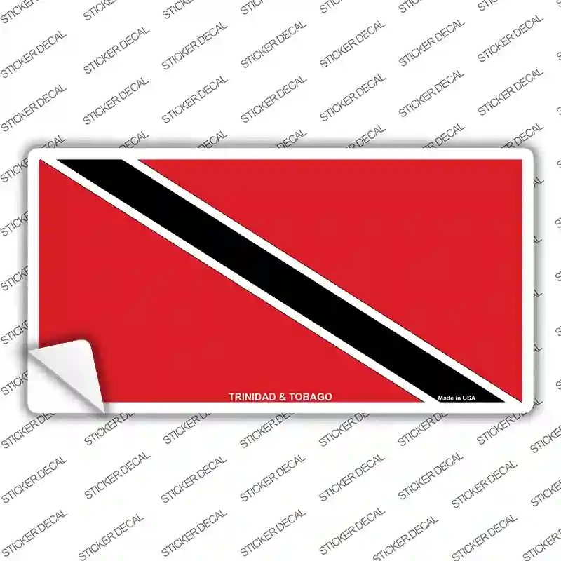 LP-497s-S Trinidad Tobago Flag Novelty Sticker Decal - Small