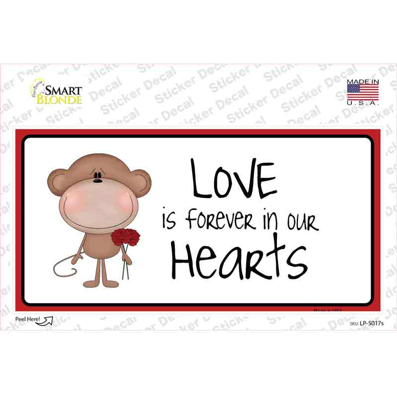 LP-5017s-M Love in Our Hearts Novelty Sticker Decal - Medium