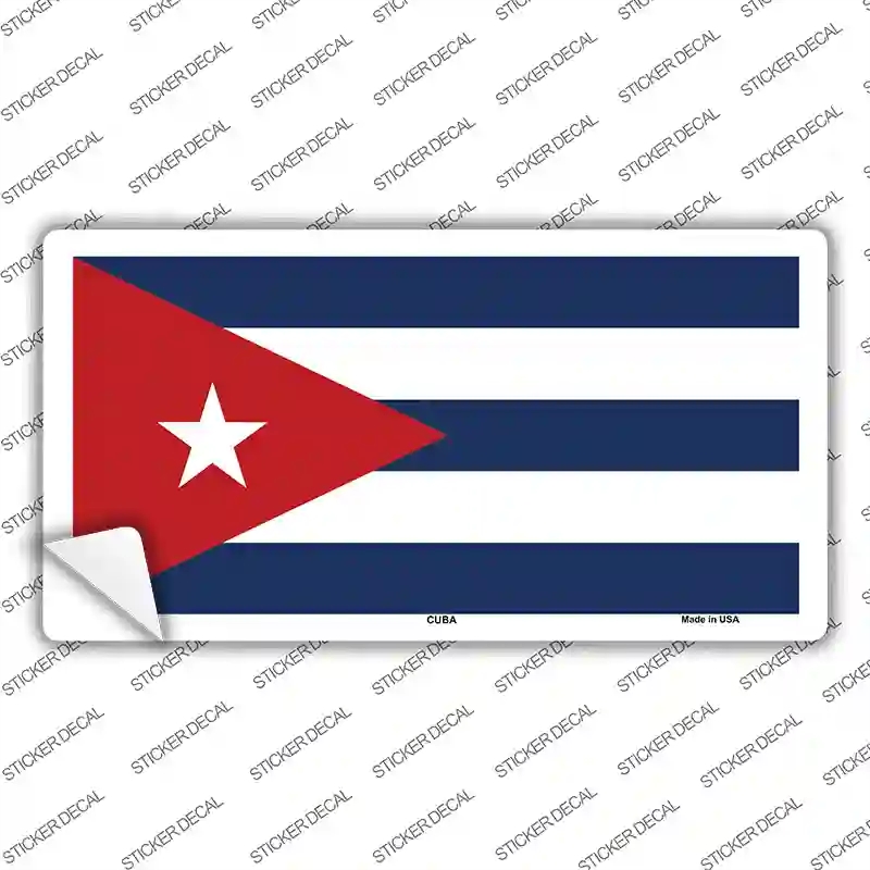 LP-509s-XL Cuba Flag Novelty Sticker Decal - Extra Large