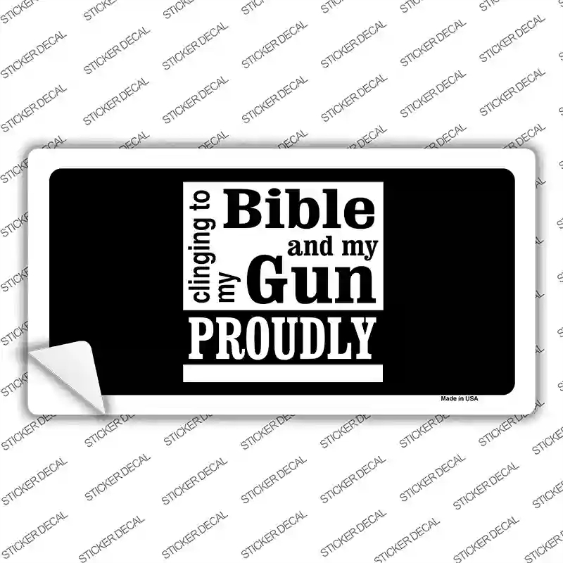 LP-4706s-S My Bible & My Gun Novelty Sticker Decal - Small
