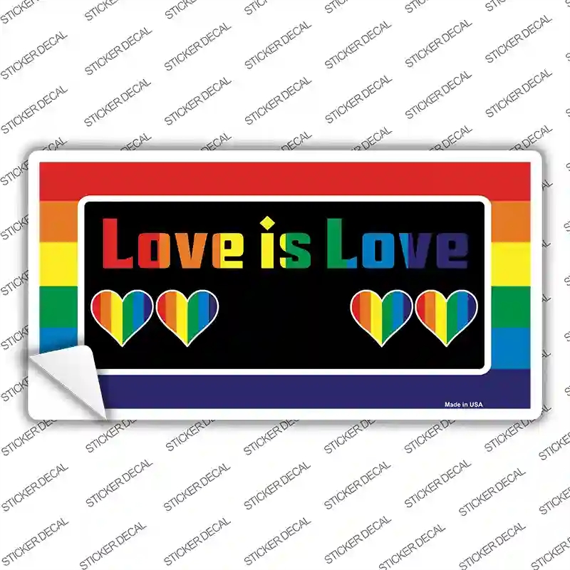 LP-4718s-S Love is Love Novelty Sticker Decal - Small