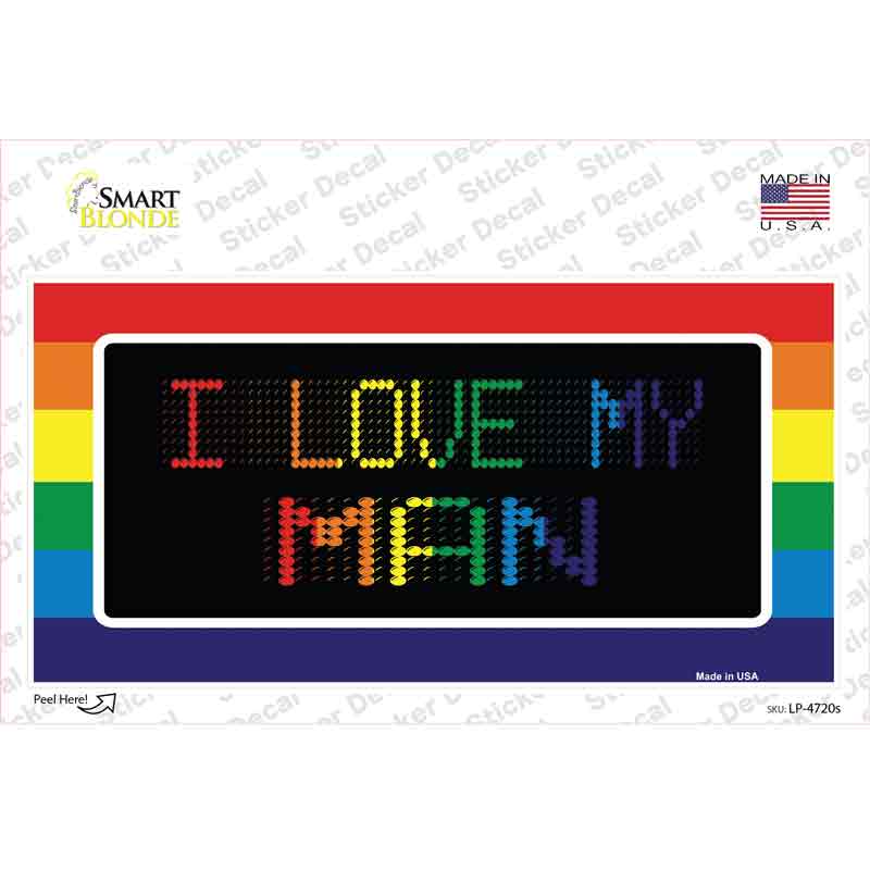 LP-4720s-M I Love My Man Novelty Sticker Decal - Medium