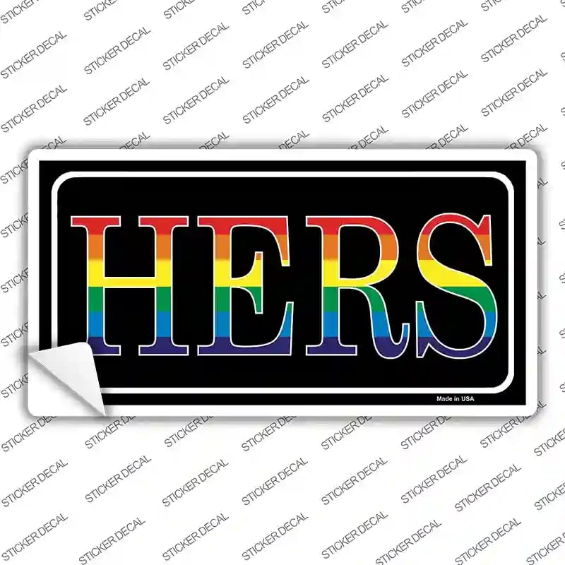 LP-4731s-S Hers Novelty Sticker Decal - Small