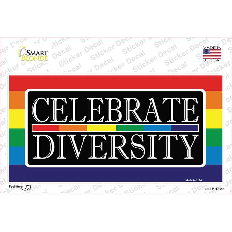 LP-4734s-M Celebrate Diversity Novelty Sticker Decal - Medium