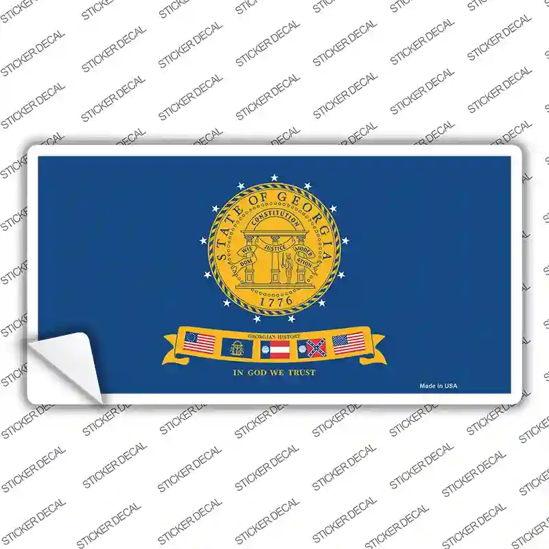 LP-473s-XL Georgia State Seal Novelty Sticker Decal - Extra Large