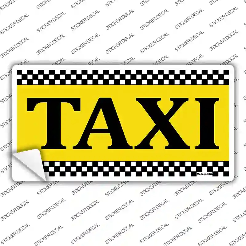 LP-5220s-L Taxi Novelty Sticker Decal - Large