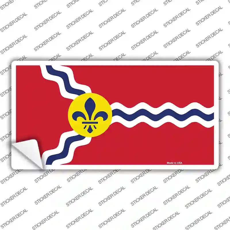 LP-12043s-S St. Louis State Flag Missouri Novelty Sticker Decal - Small