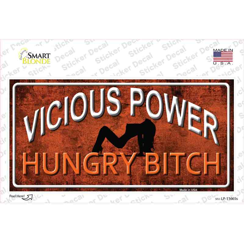 LP-11665s-M Vicious Power Novelty Sticker Decal - Medium