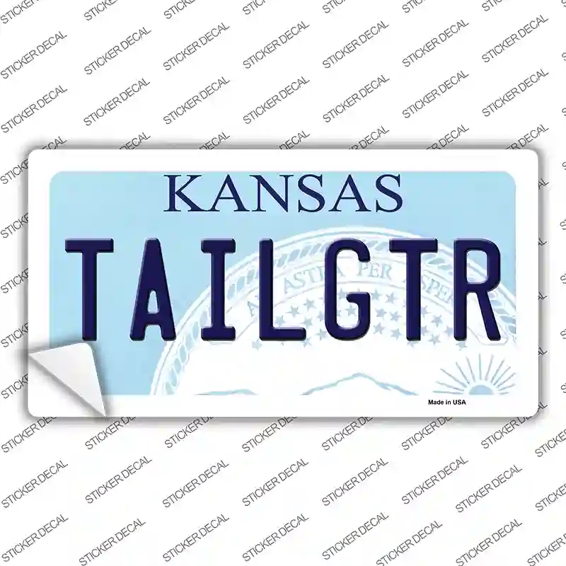 LP-6599s-L Tailgater Kansas Novelty Sticker Decal - Large