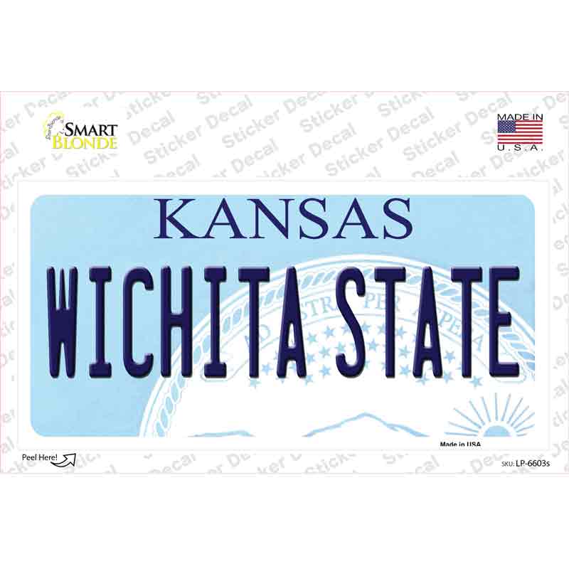 LP-6603s-M Wichita State Kansas Novelty Sticker Decal - Medium