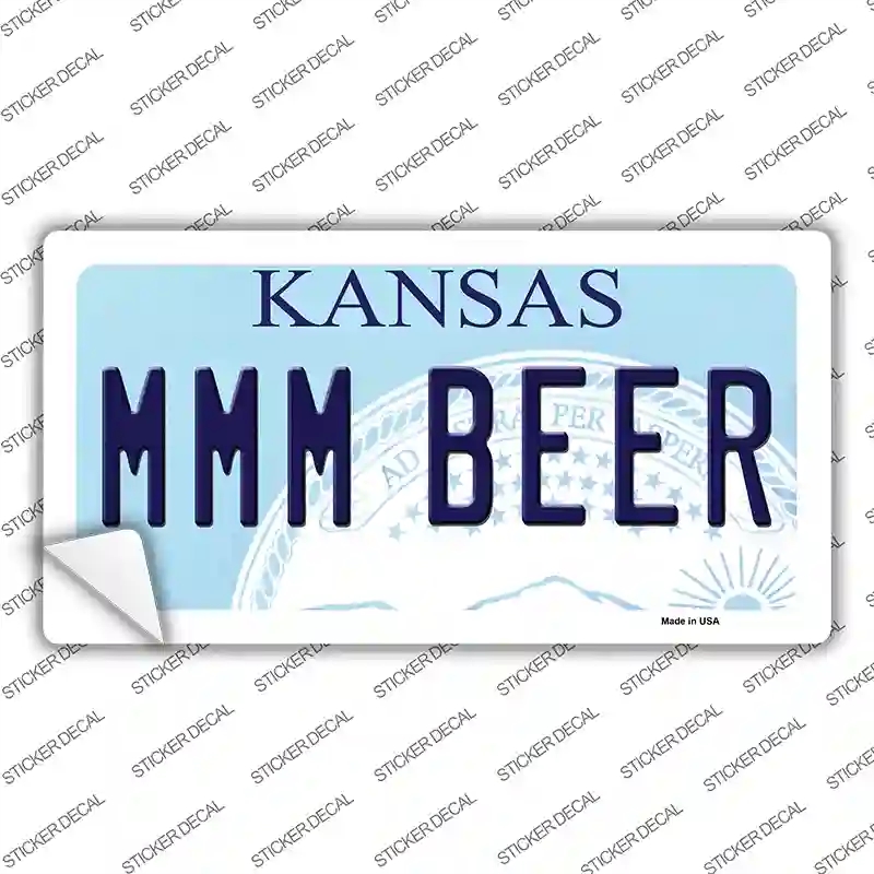 LP-6640s-S MMM Beer Kansas Novelty Sticker Decal - Small