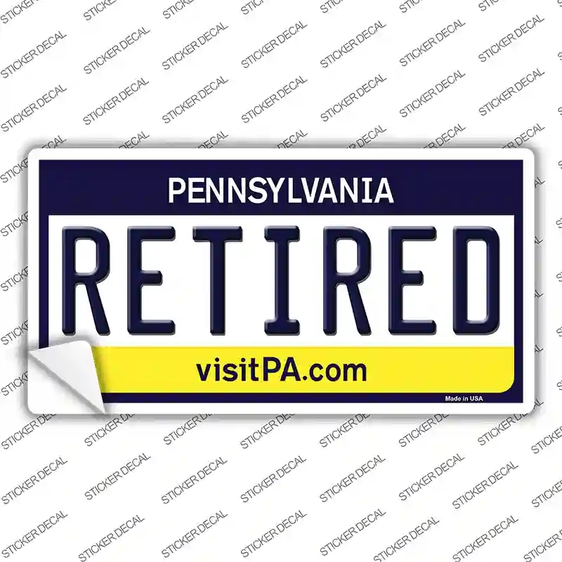LP-6061s-XL Retired Pennsylvania State Novelty Sticker Decal - Extra Large