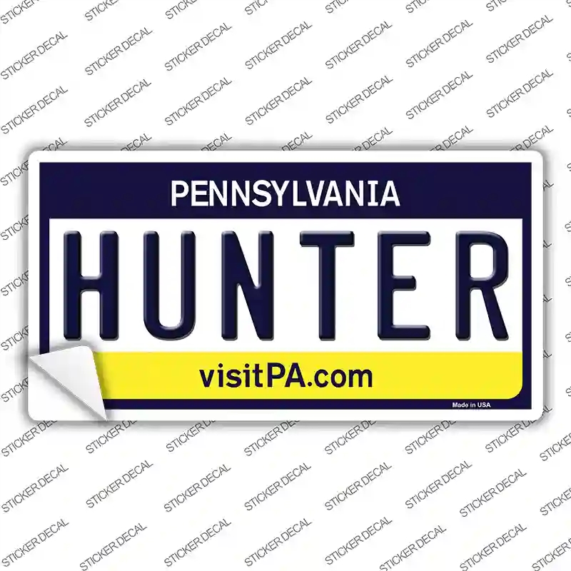 LP-6077s-S Hunter Pennsylvania State Novelty Sticker Decal - Small