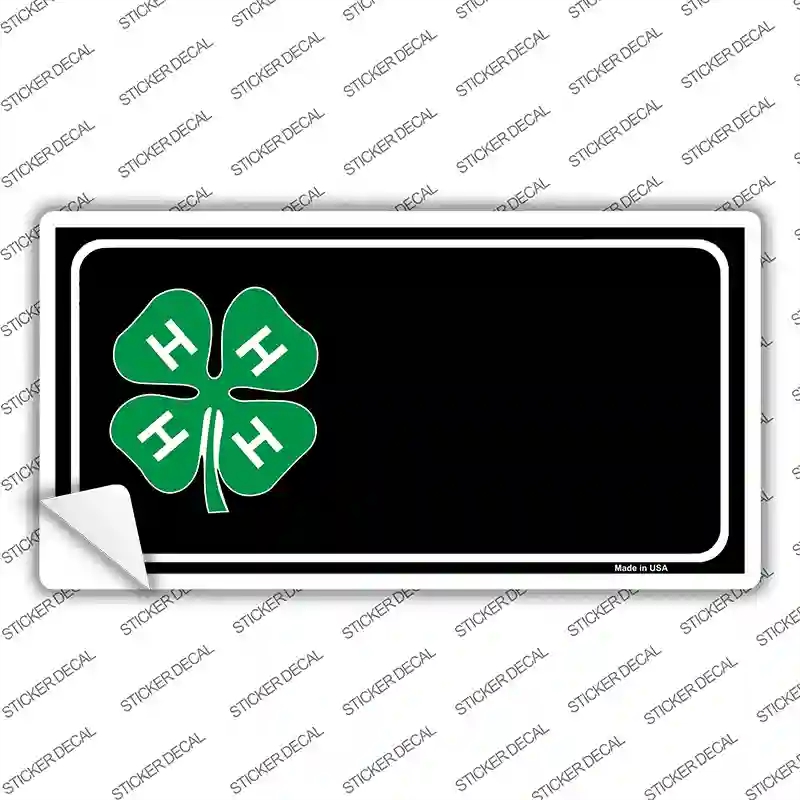 LP-1522s-XL 4-H Offset Novelty Sticker Decal - Extra Large