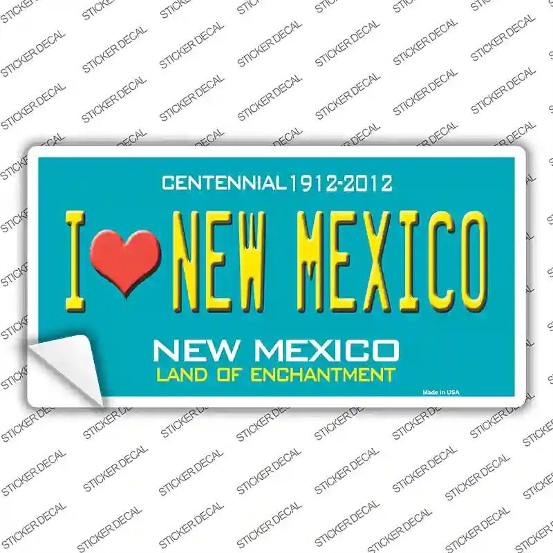 LP-1538s-L I Love   Mexico Novelty Sticker Decal - Large