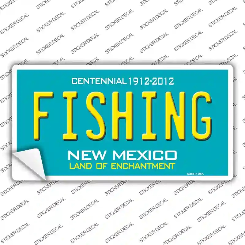 LP-6683s-S Fishing   Mexico Novelty Sticker Decal - Small