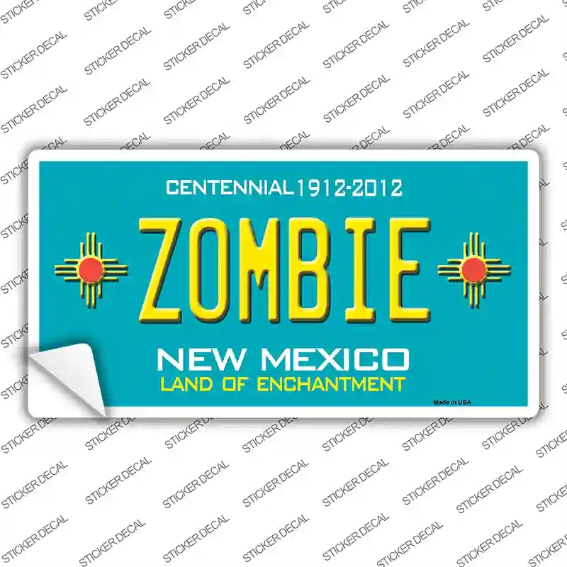 LP-6696s-XL Zombie   Mexico Novelty Sticker Decal - Extra Large