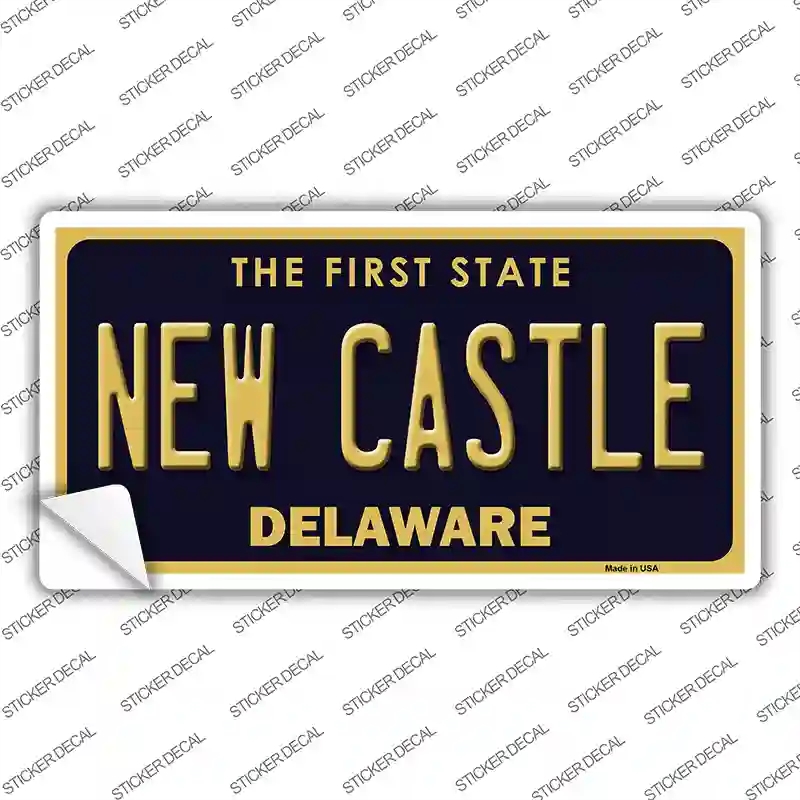 LP-6708s-S   Castle Delaware Novelty Sticker Decal - Small