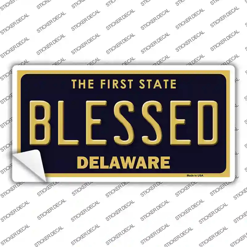 LP-6717s-L Blessed Delaware Novelty Sticker Decal - Large