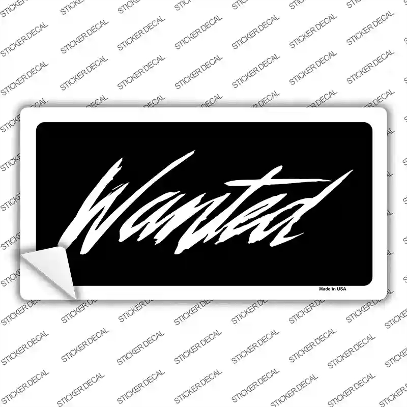 LP-1899s-S Wanted Novelty Sticker Decal - Small