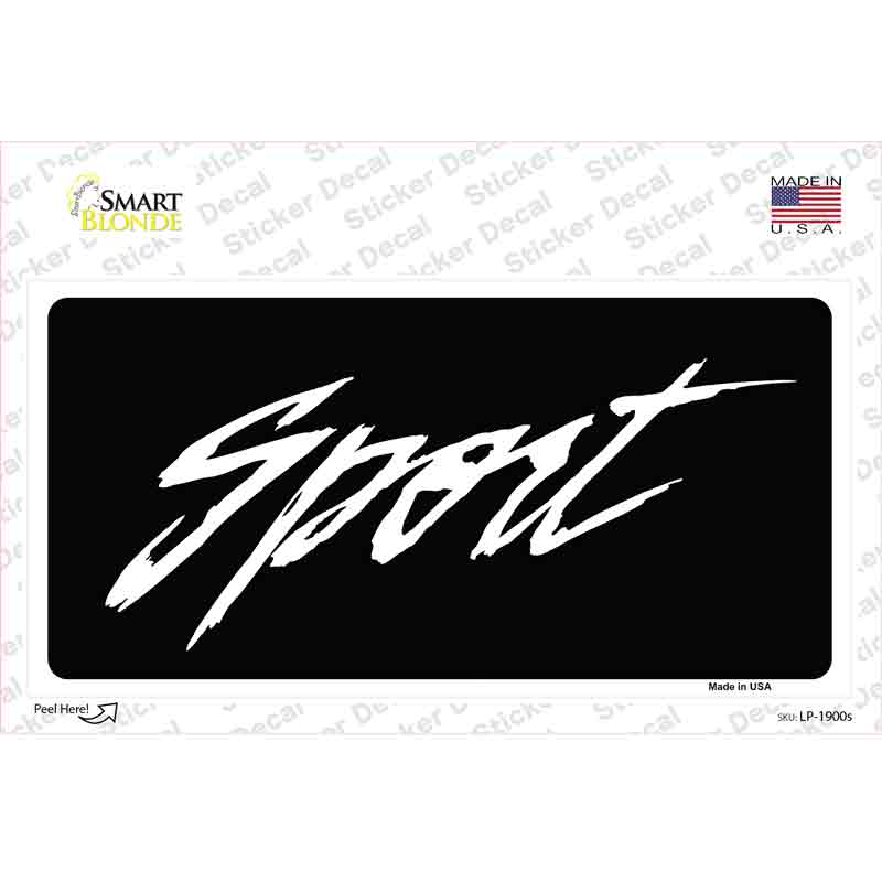 LP-1900s-M Sport Novelty Sticker Decal - Medium