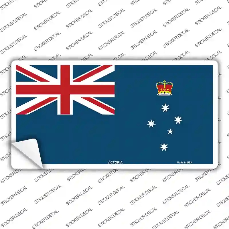 LP-1913s-L Victoria Flag Novelty Sticker Decal - Large