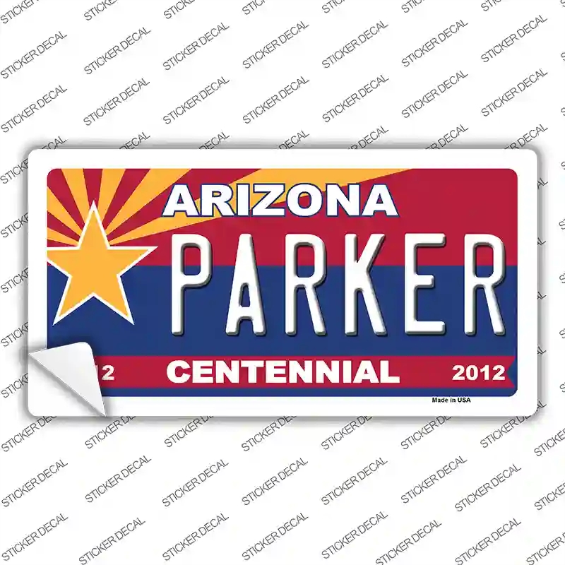 LP-1931s-S Arizona Centennial Parker Novelty Sticker Decal - Small