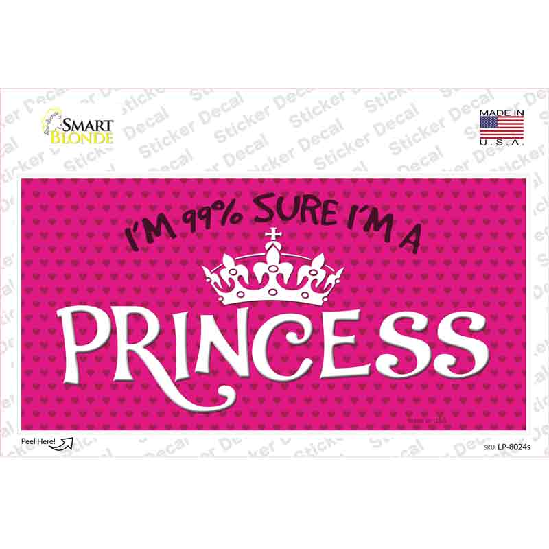 LP-8024s-M Im 99 Percent Sure Novelty Sticker Decal - Medium