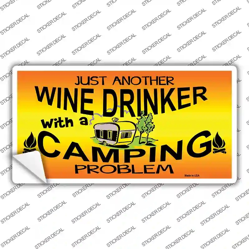 LP-8029s-S Just Another Wine Drinker Novelty Sticker Decal - Small