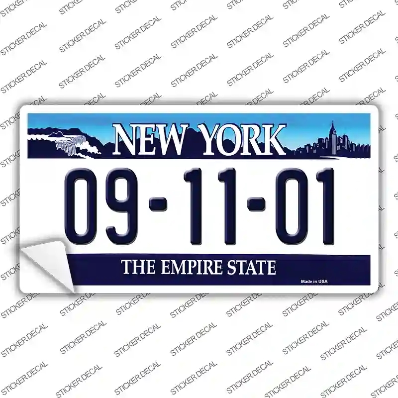 LP-3544s-XL 9 11 01   York Novelty Sticker Decal - Extra Large
