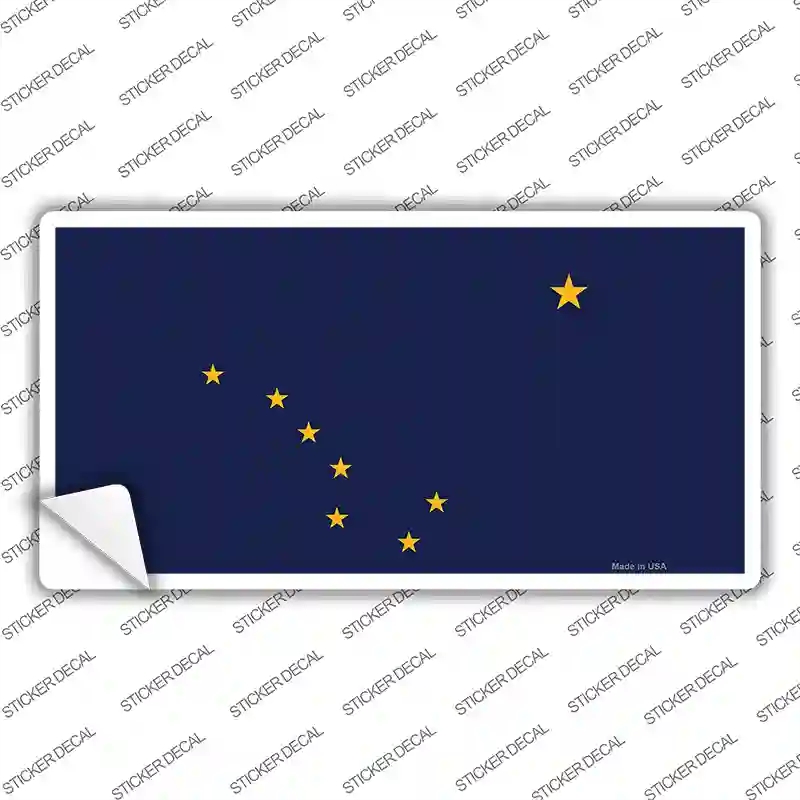 LP-3567s-XL Alaska State Flag Novelty Sticker Decal - Extra Large