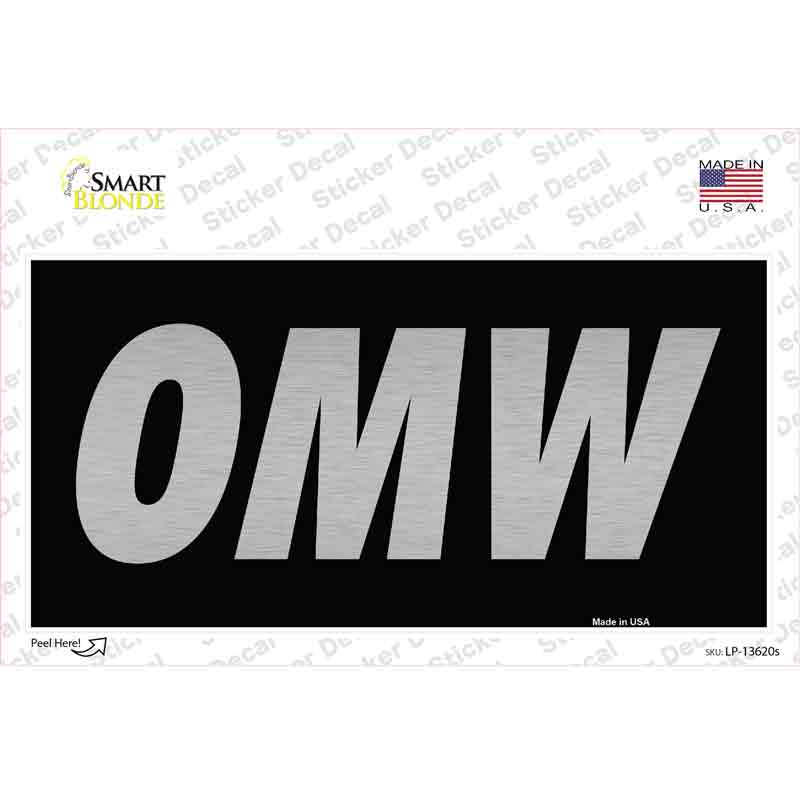 LP-13620s-M OMW Black Novelty Sticker Decal - Medium