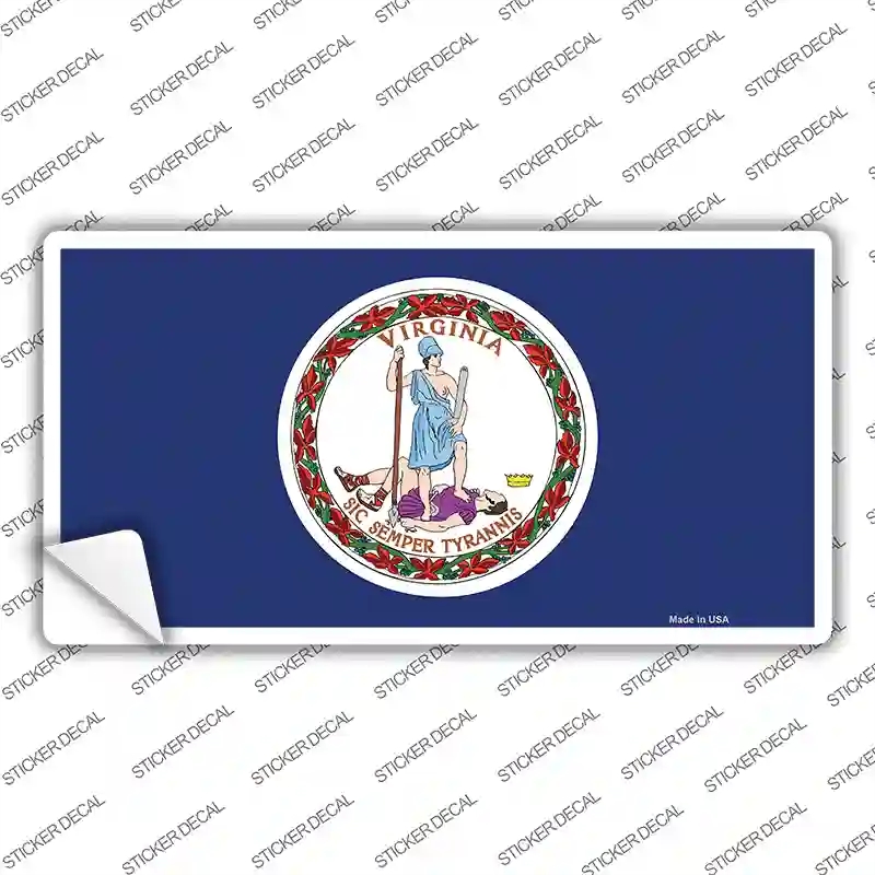 LP-3605s-L Virginia State Flag Novelty Sticker Decal - Large