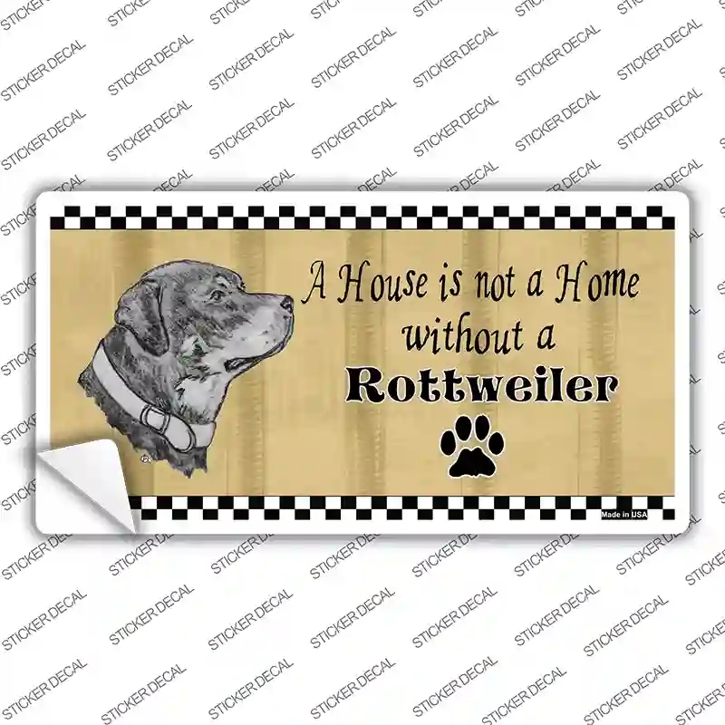 LP-1717s-S Pencil Sketch Rottweiler Novelty Sticker Decal - Small