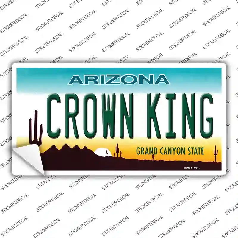 LP-2892s-L Crown King Novelty Sticker Decal - Large