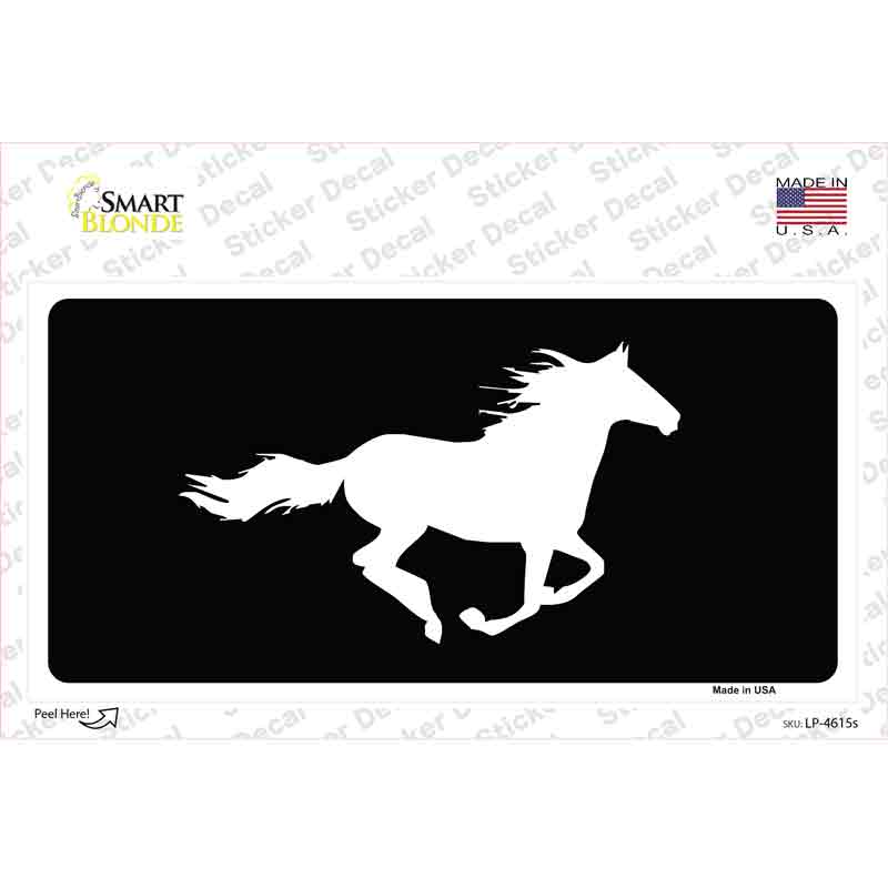 LP-4615s-M Running Horse Novelty Sticker Decal - Medium