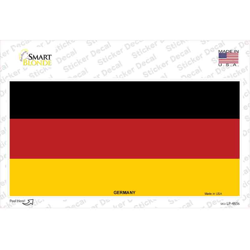 LP-465s-M Germany Flag Novelty Sticker Decal - Medium
