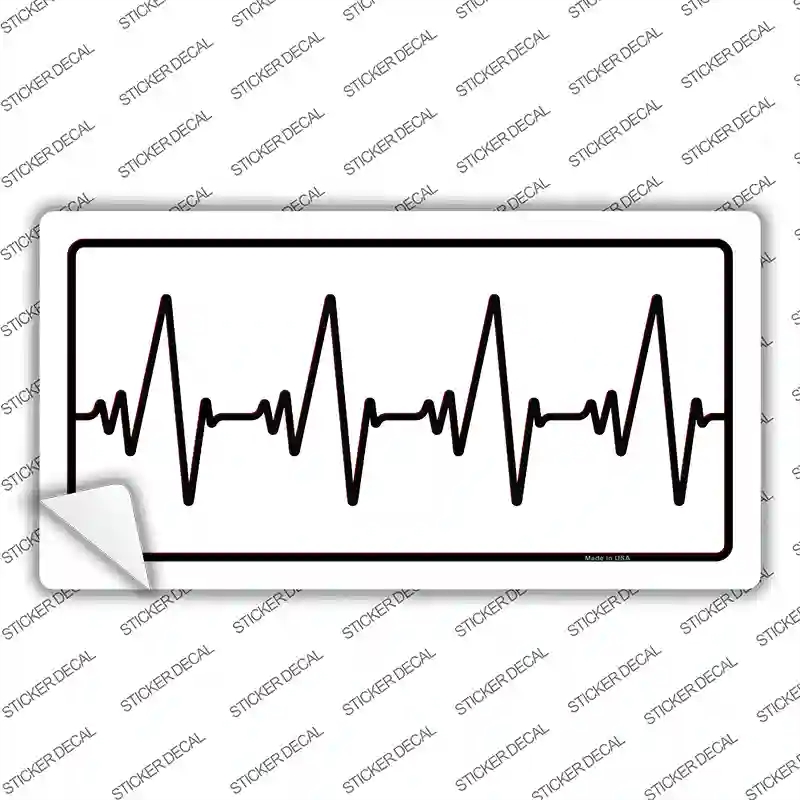 LP-13995s-L Heart Beats Novelty Sticker Decal - Large