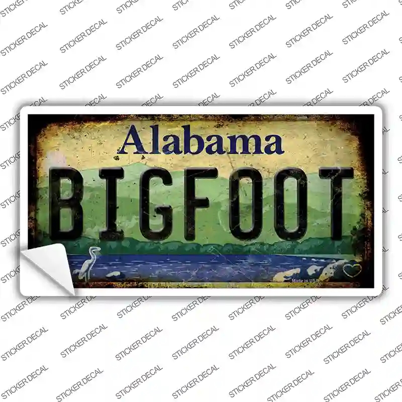 LP-13998s-XL Bigfoot Alabama Novelty Sticker Decal - Extra Large