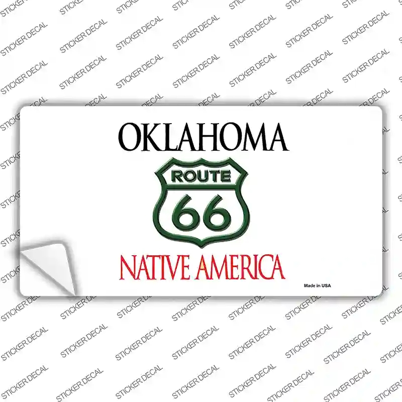 LP-2108s-S Route 66 Shield Oklahoma Novelty Sticker Decal - Small