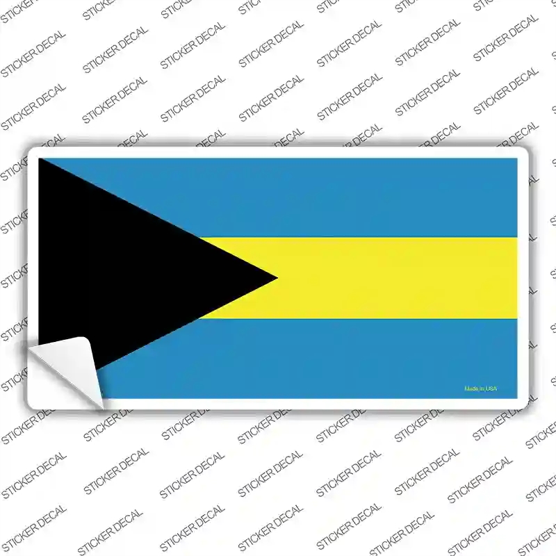 LP-2151s-L Bahamas Flag Novelty Sticker Decal - Large