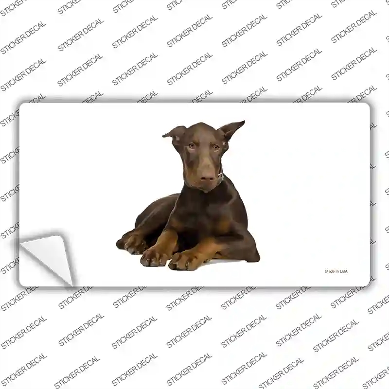LP-2168s-L Doberman Pinscher Dog Novelty Sticker Decal - Large