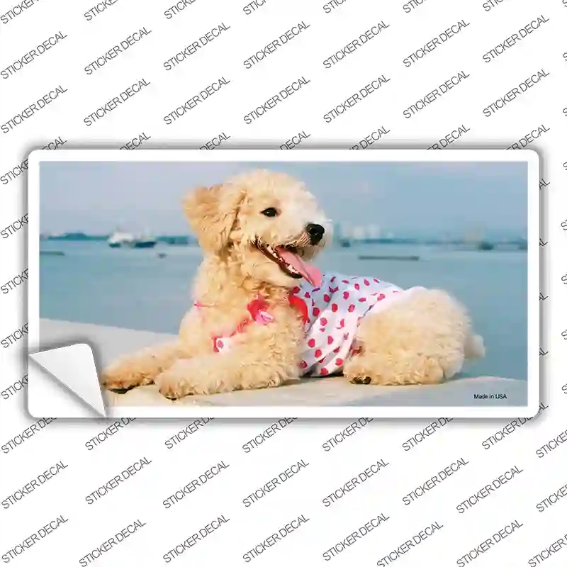 LP-2176s-XL Poodle Dog Novelty Sticker Decal - Extra Large