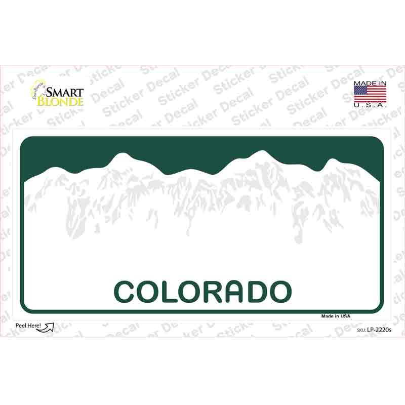 LP-2220s-M Colorado Background Novelty Sticker Decal - Medium