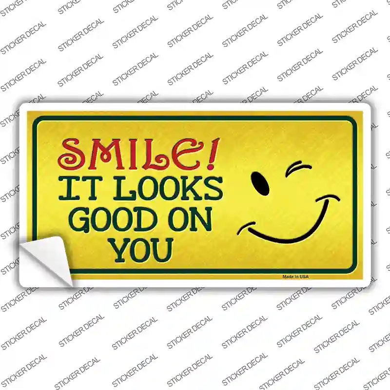 LP-8824s-S Smile Looks Good Novelty Sticker Decal - Small